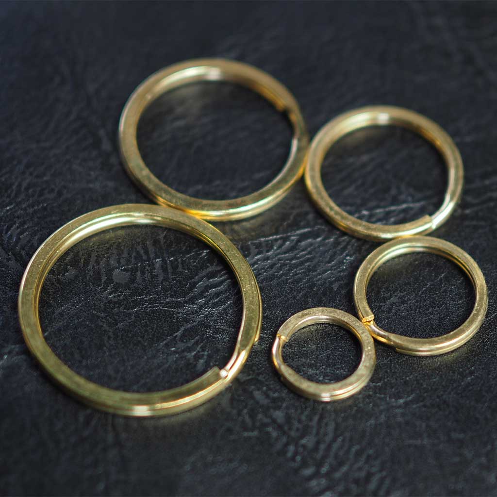 樂天商城 - 真鍮製平二重キーリング　丸リング 15mm/20mm/30mm/35mm　ハンドメイド・アクセサリー部品/DIYパーツ