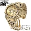 楽天ブランドソムリエ【国内発送】INVICTA （インビクタ） 腕時計 INVICTA Men's Jason Taylor Reserve Chrono 18K GP SS Gold-Tone Dial Style: 17834BWB