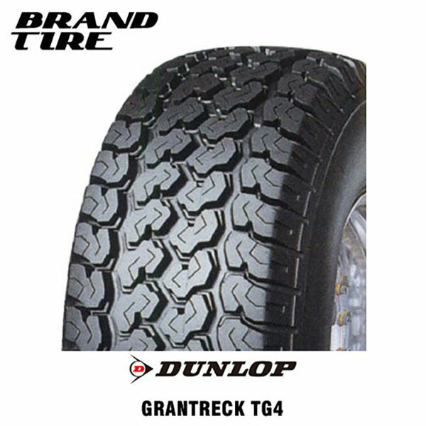 【タイヤ交換可能】 4本セット DUNLOP ダンロップ グラントレック TG4 6PR 155/80R12 6PR 【タイヤのみ 4本価格】