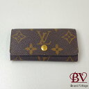 【中古】 ルイ・ヴィトン LOUIS VUITTON ミュルティクレ4 モノグラム ブラウン M62631 FL0036 キーケース fj25032501