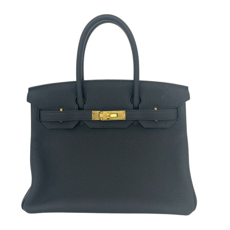 【中古】【HERMES】エルメス バーキン30 ハンドバッグ GD金具/ブラック トゴ レディースのサムネイル