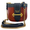 【中古】【PRADA】プラダ カイエ ショルダーバッグ カーフ レディース チェーンショルダー 本革