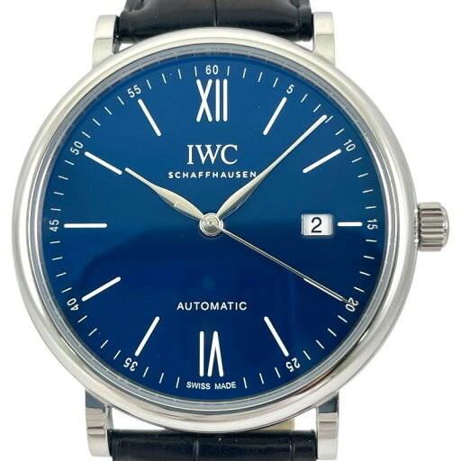【中古】【IWC】インターナショナルウォッチカンパニー ポートフィノ IW356518 腕時計 SS/レザー メンズ 150イヤーズ 2000本限定 青文字盤 ブルー 【中古】【IWC】インターナショナルウォッチカンパニー ポートフィノ IW356518 腕時計 SS/レザー メンズ 150イヤーズ 2000本限定 青文字盤 ブルー