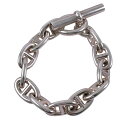 【中古】【HERMES】エルメス シェーヌダンクルTGM ブレスレット シルバー925メンズ 12コマ 12LINK レディース