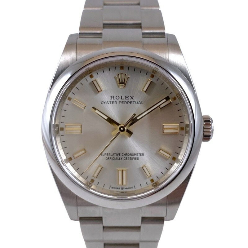 【中古】【ROLEX】ロレックス オイスターパーペチュアル36 126000 腕時計 ステンレススチールメンズ 2020年ギャラ シルバー