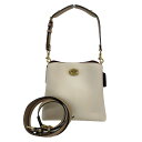 【中古】【COACH】コーチ ウィロウ バケット L22202-C3766 ショルダーバッグ レザー レディース 2WAY ハンド(4)