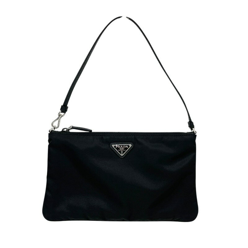 【中古】【PRADA】プラダ ミニバッグ 1NI545 ポーチ レディース ナイロン 黒 ブラック リナイロン Re-nylon