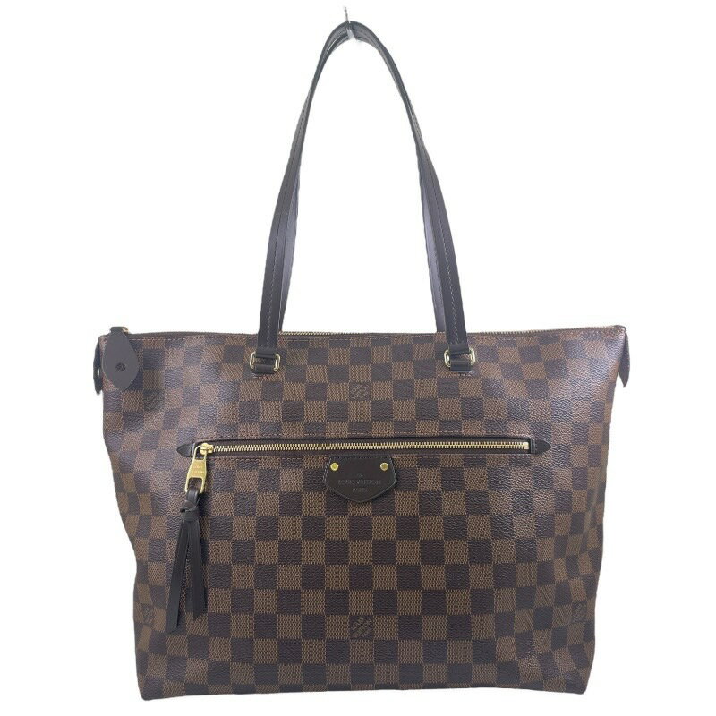 【中古】【LOUIS VUITTON】ルイ・ヴィトン イエナMM N41013 トートバッグ レザー レディース ダミエ エベヌ ハンド ショルダー