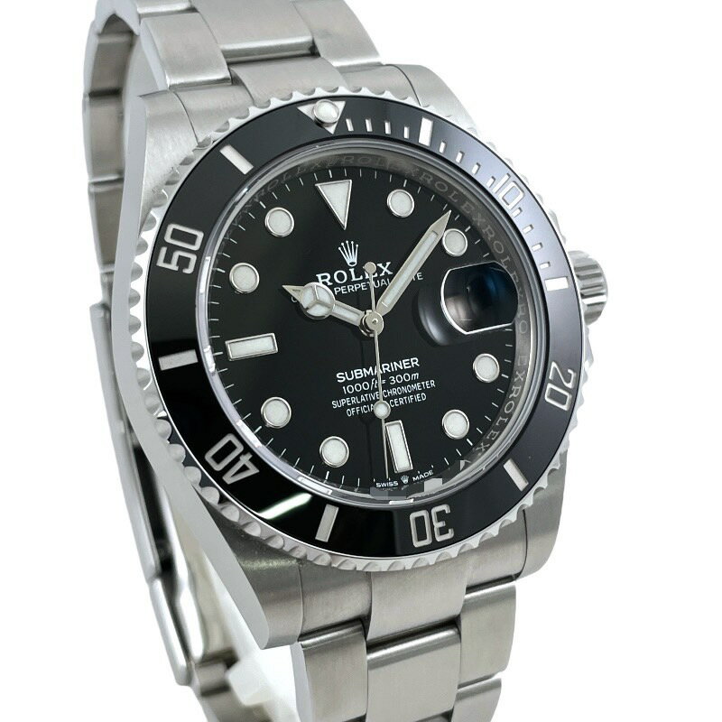 【中古】【ROLEX】ロレックス サブマリーナー デイト41 126610LN 腕時計 ステンレススチール メンズ ランダム番 2022年ギャラ 黒 ブラック 自動巻き