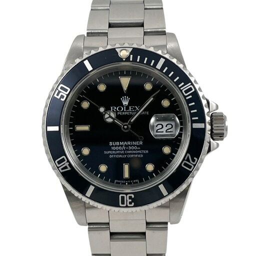 【中古】【ROLEX】ロレックス サブマリーナー 16610 腕時計 ステンレススチール メンズ N番 自動巻き ブラック トリチウム 【中古】【ROLEX】ロレックス サブマリーナー 16610 腕時計 ステンレススチール メンズ N番 自動巻き ブラック トリチウム