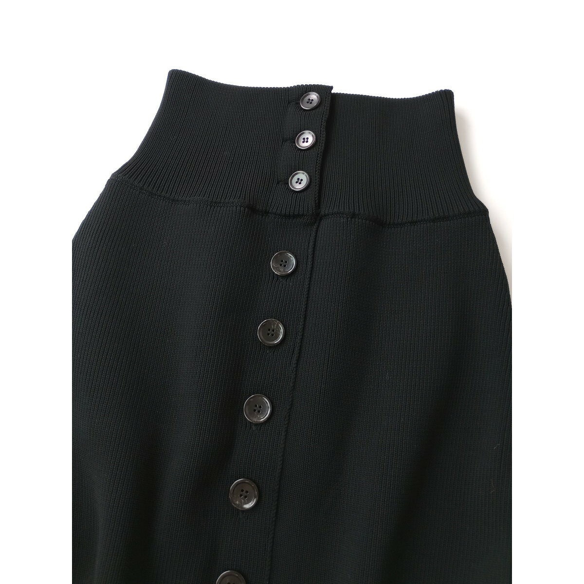 25SS RIM.ARK リムアーク High stretch I line SK ハイストレッチアイライン ロング スカート 黒 ブラック 38【中古】