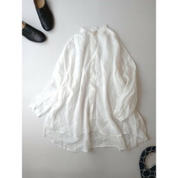 suzuki takayuki スズキタカユキ over blouse ラミー オーバー ブラウス 長袖 トップス 白【中古】