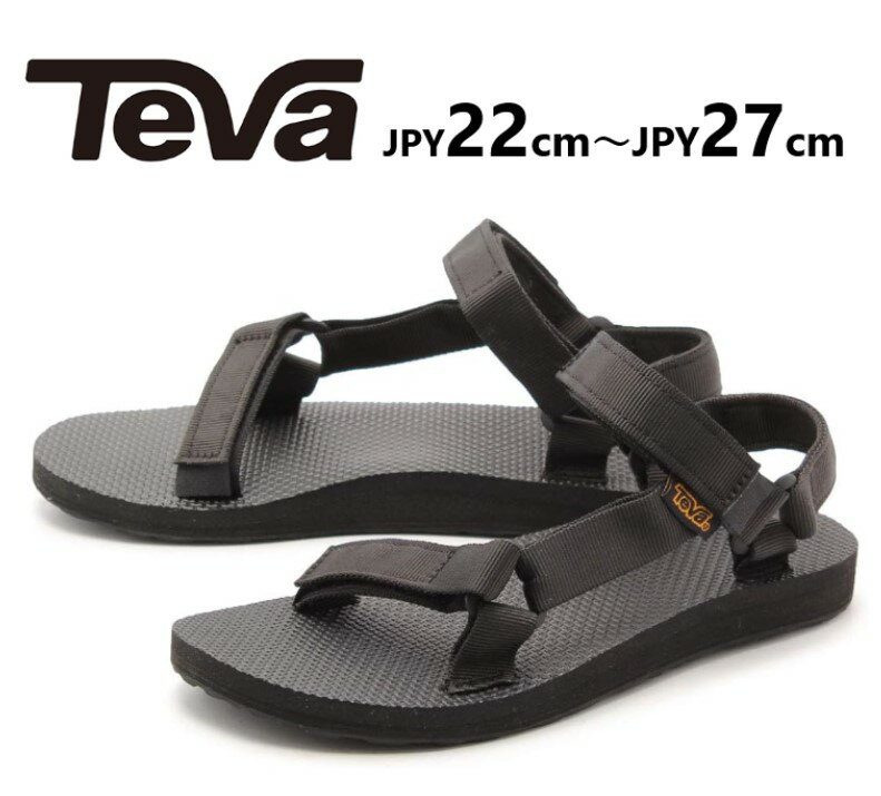 テバ TEVA サンダル スポーツサンダル オリジナル ユニバーサル メンズ レディース スリッポン スポサン ブラック 黒 ORIGINAL UNIVERSAL ビーチ 歩きやすい 痛くない シンプル 大人 男性 人気 アウトドア 海 海遊び 川 川遊び おしゃれ ぺたんこ 女の子 男の子のサムネイル