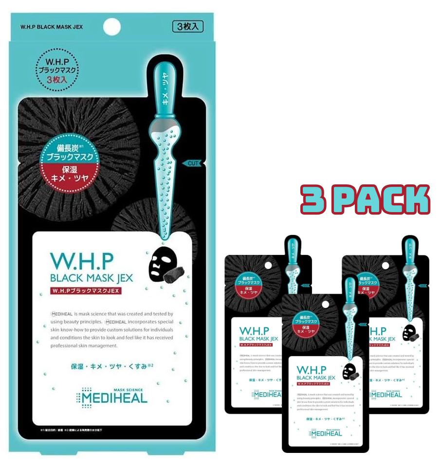 MEDIHEAL メディヒール WHP チャコールミネラルマスク フェイスマスク ブラックマスク ブラックパック ..