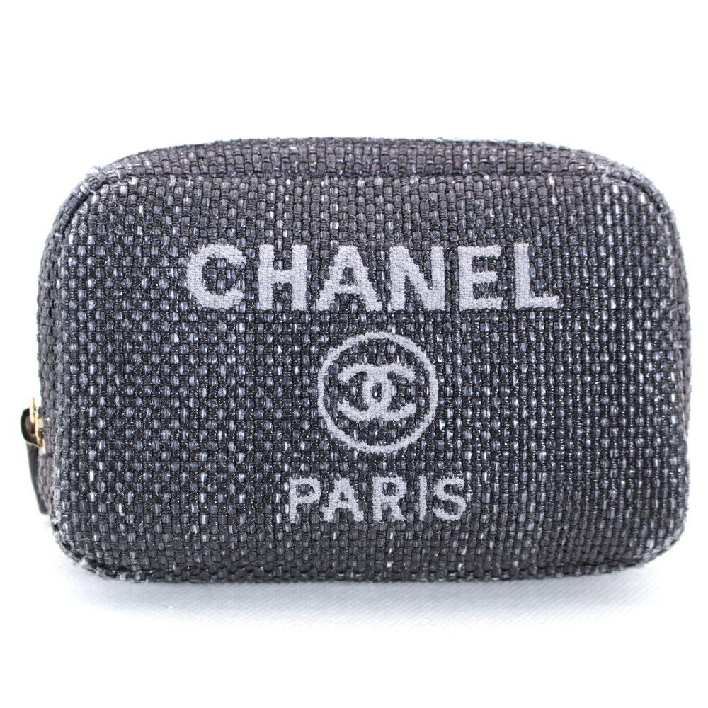 CHANEL/シャネル ドーヴィル ポーチ グレー系 レディース