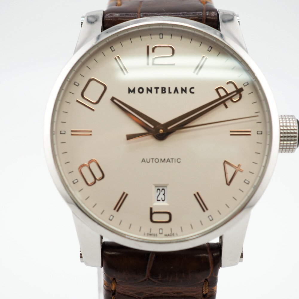 MONTBLANC/モンブラン 7210 タイムウォーカー オートマティック AT 腕時計 アイボリー メンズ