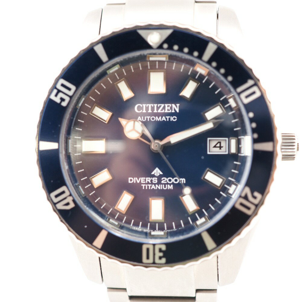 CITIZEN/シチズン NB6021-68L 322050219 プロマスター オートマティック AT 青文字盤 腕時計 シルバー メンズ