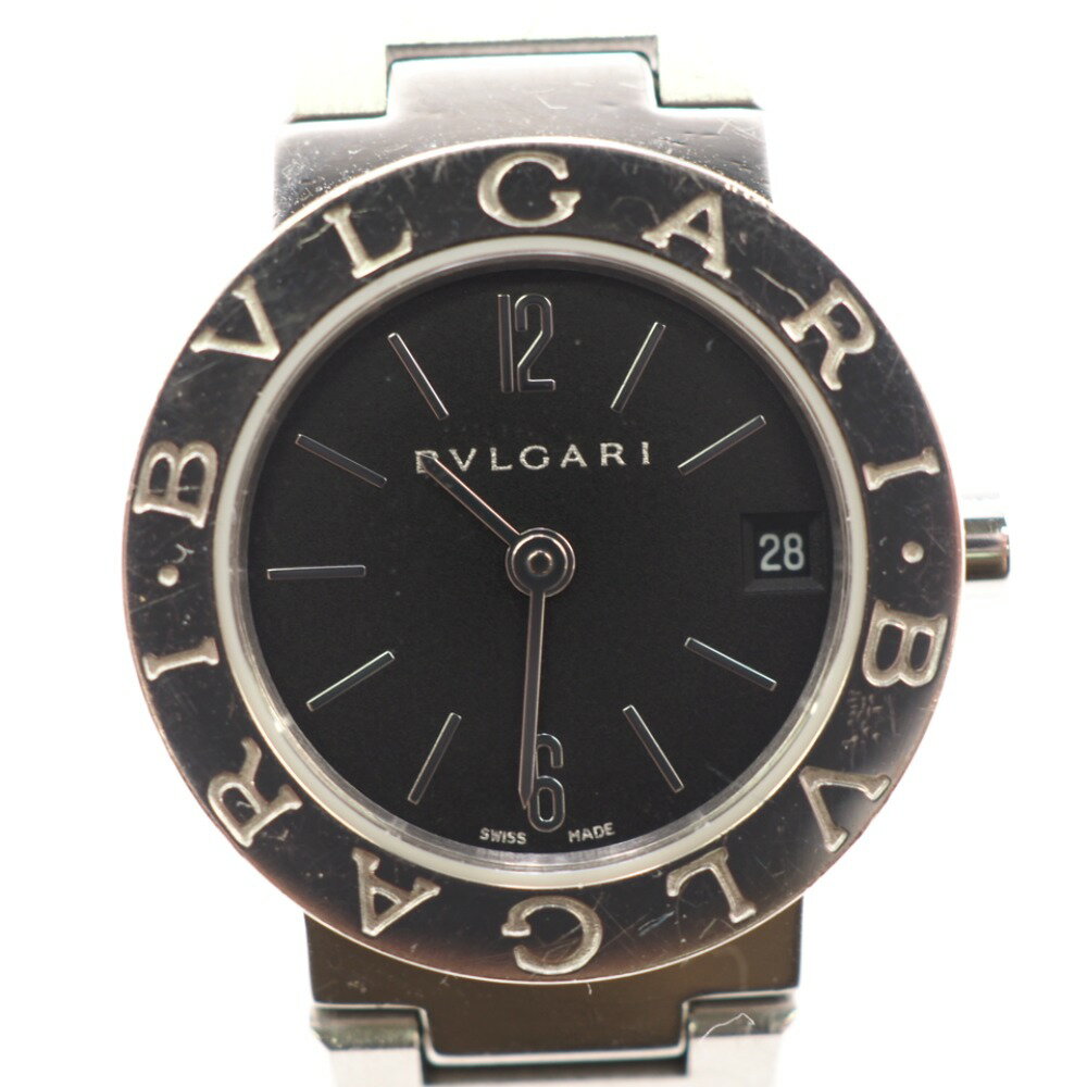 ブルガリ ブルガリブルガリ 腕時計（レディース） BVLGARI/ブルガリ BB23SS ブルガリブルガリ クオーツ QZ 黒文字盤 腕時計 シルバー レディース