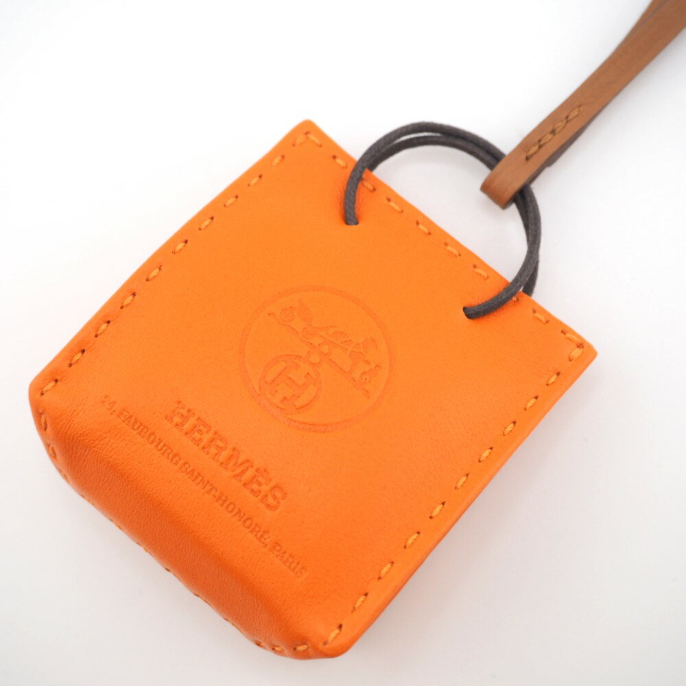 HERMES/エルメス サックオランジュ チャーム オレンジ レディース