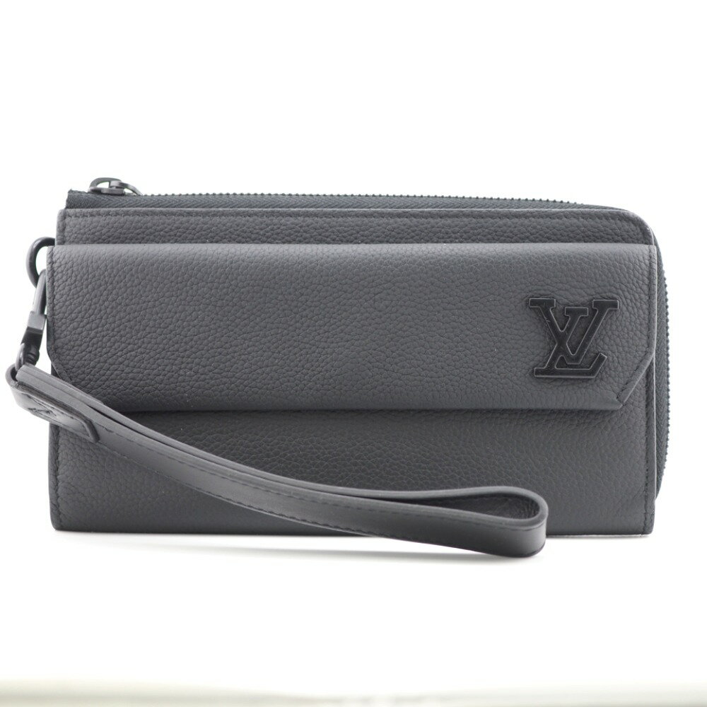 LOUIS VUITTON/ルイヴィトン M69831 ジッピーウォレット L字ファスナー LVアエログラム 長財布 ブラック メンズ