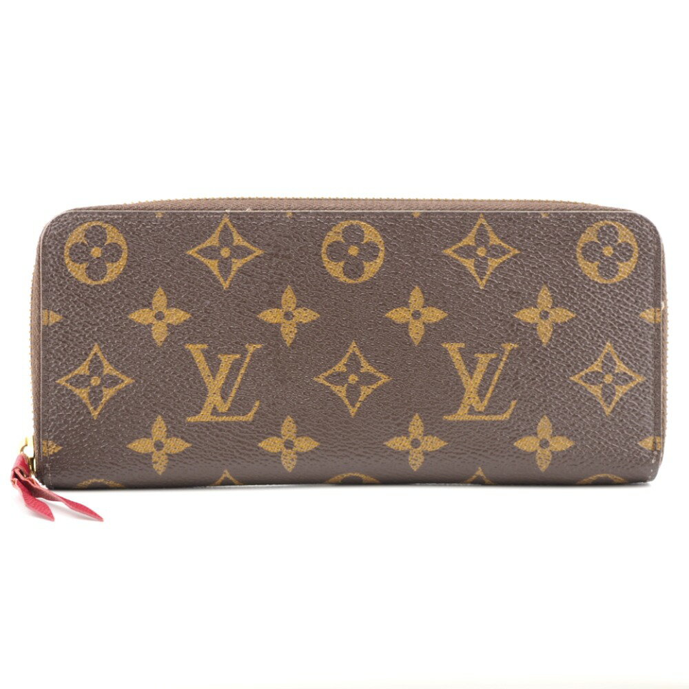 LOUIS VUITTON/ルイヴィトン M60742 ポルトフォイユ・クレマンス モノグラム 長財布 ブラウン レディース