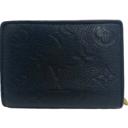 ルイヴィトン 二つ折り財布（レディース） LOUIS VUITTON/ルイヴィトン M80151 ポルトフォイユクレア モノグラムアンプラント 二つ折り財布 ブラック レディース