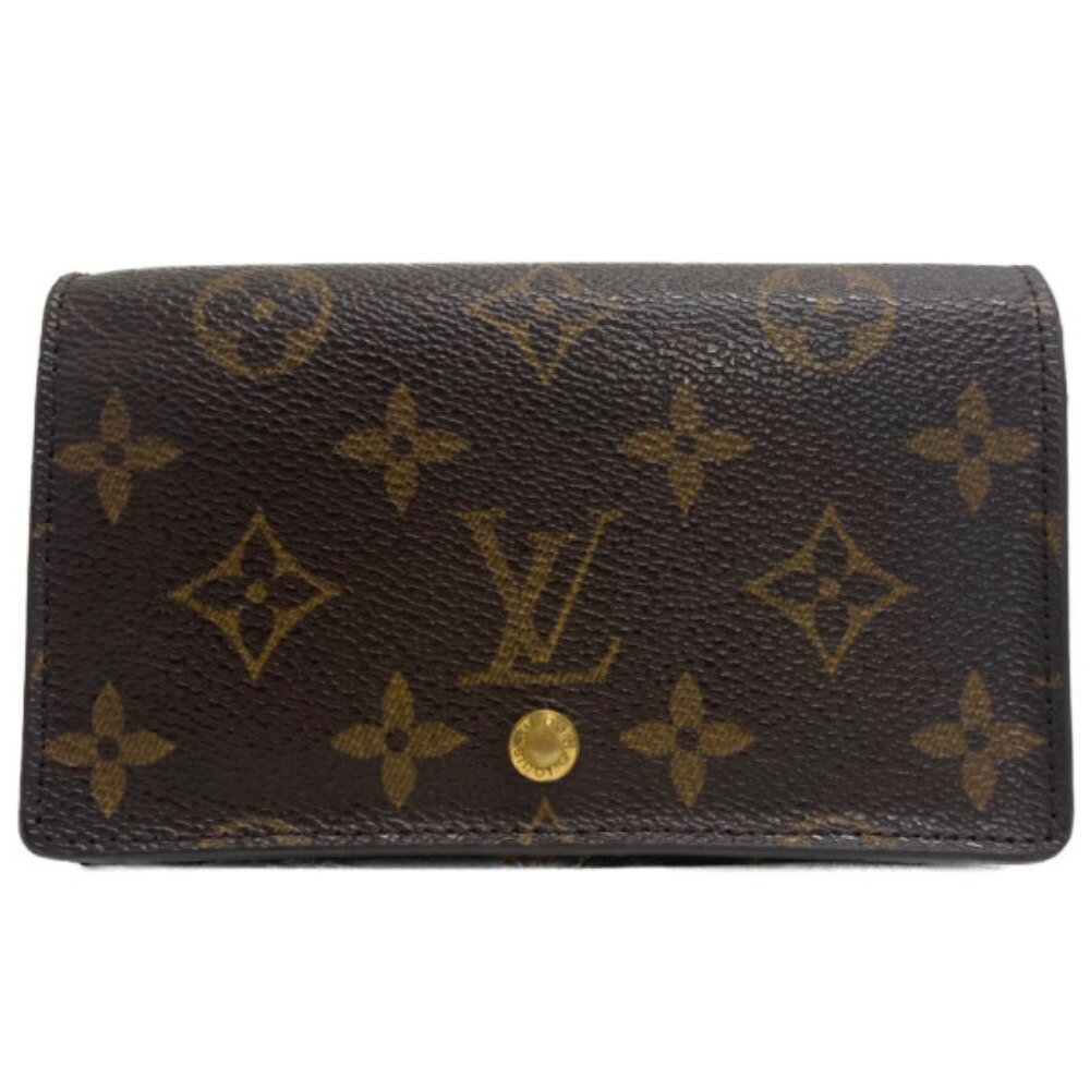 LOUIS VUITTON/ルイヴィトン M61730 ポルトモネビエトレゾール モノグラム 長財布 ブラウン レディース