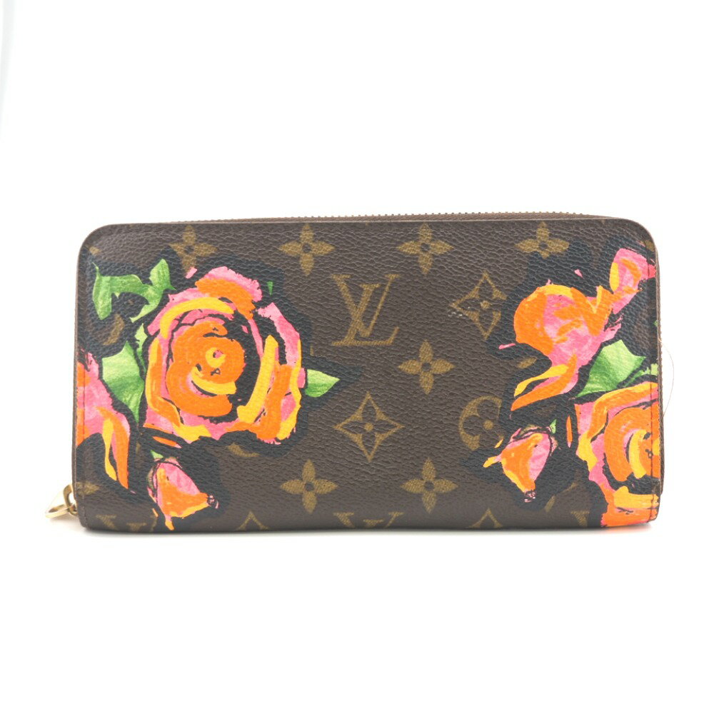 LOUIS VUITTON/ルイヴィトン M93759 ジッピーウォレット モノグラムローズ 長財布 ブラウン レディース