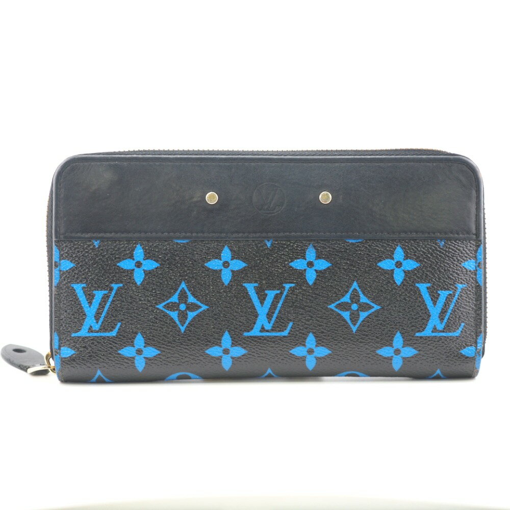 LOUIS VUITTON/ルイヴィトン M67235 ジッピー ウォレット ラウンドファスナー モノグラム 長財布 ブラック レディース