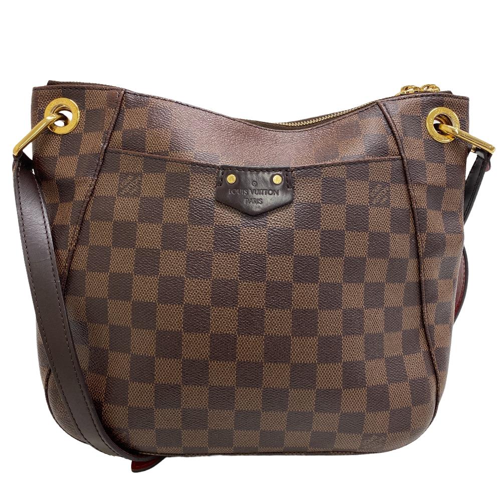 ルイヴィトン バッグ ダミエ（レディース） LOUIS VUITTON/ルイヴィトン N42230 サウスバンク タッセル ダミエ エベヌ ショルダーバッグ ブラウン レディース