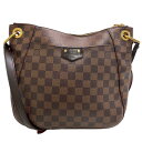 LOUIS VUITTON/ルイヴィトン N42230 サウスバンク タッセル ダミエ エベヌ ショルダーバッグ ブラウン レディース