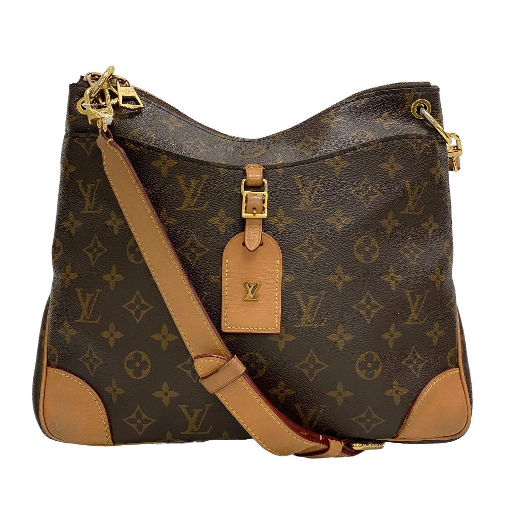 ショルダーバッグ LOUIS VUITTON/ルイヴィトン M45355 オデオンMM モノグラム ショルダーバッグ ブラウン レディース