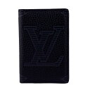 ルイヴィトン 名刺入れ（メンズ） LOUIS VUITTON/ルイヴィトン M80038 オーガナイザー・ドゥ ポッシュ ジャイアントモノグラムシャドウ カードケース ブラック メンズ