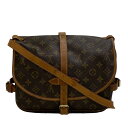 ショルダーバッグ LOUIS VUITTON/ルイヴィトン M42256 ソミュール モノグラム ショルダーバッグ ブラウン レディース