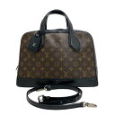 LOUIS VUITTON/ルイヴィトン M40272 ドラMM 2way ショルダーバッグ モノグラム マカサー ハンドバッグ ブラウン メンズ