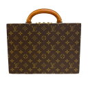 LOUIS VUITTON/ルイヴィトン M47120 ボワット ビジュー モノグラム ハンドバッグ トランク ブラウン ユニセックス