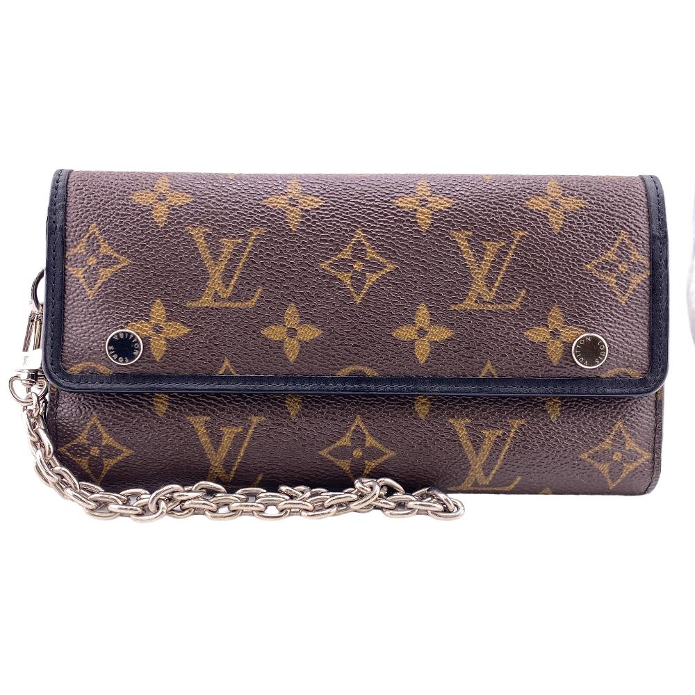 LOUIS VUITTON/ルイヴィトン M60168 ポルトフォイユロン モノグラムマカサー 長財布 ブラウン レディース