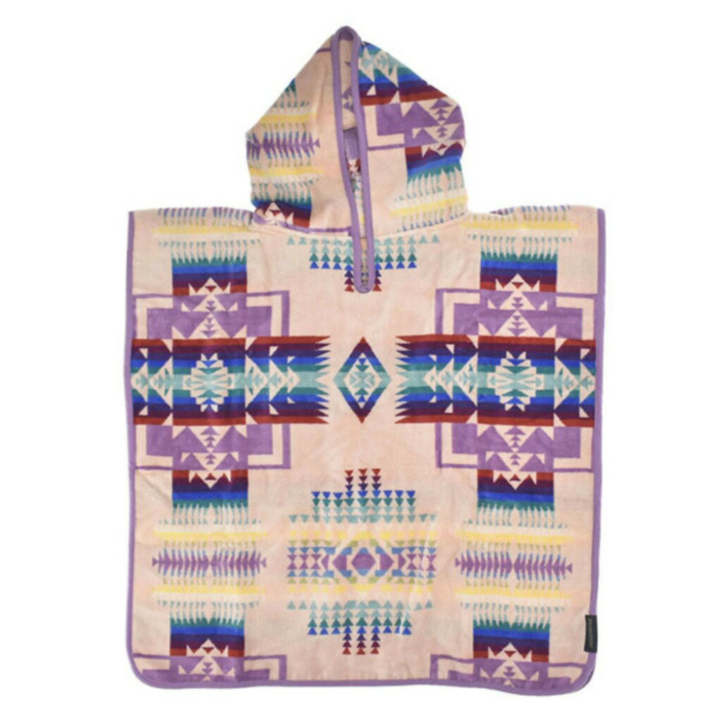 PENDLETON/ペンドルトン JACQUARD CHILDRENS HOODED TOWEL フード付き CHIEF　JOSEPH　PINK ポンチョ ピンク キッズ