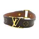 ルイヴィトンのブレスレット（レディース） LOUIS VUITTON/ルイヴィトン M6788 ブラスレ LVカット ブレスレット ブラウン レディース