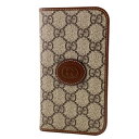 GUCCI/グッチ 760185 GGスプリーム iPhoneケース ブラウン ユニセックス