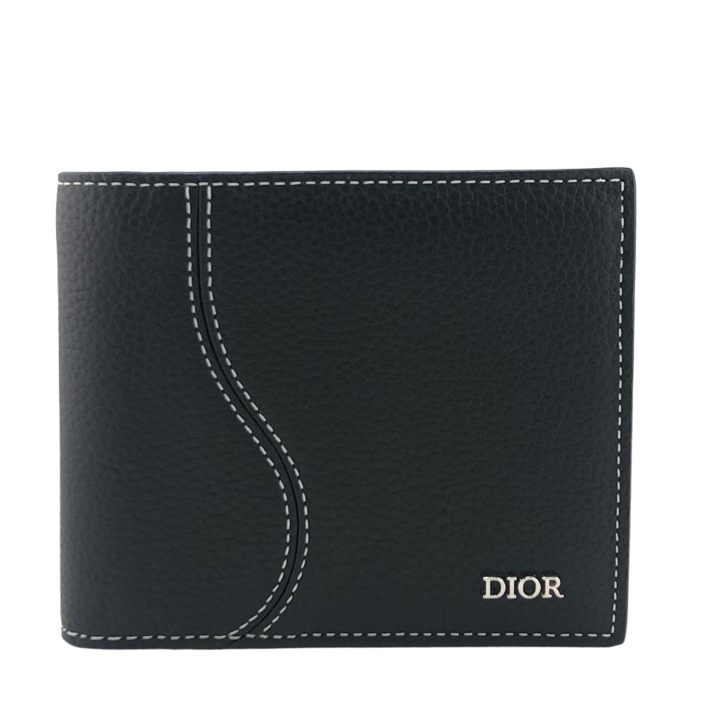 ディオール 財布（メンズ） Dior/ディオール サドル 二つ折り財布 ブラック メンズ