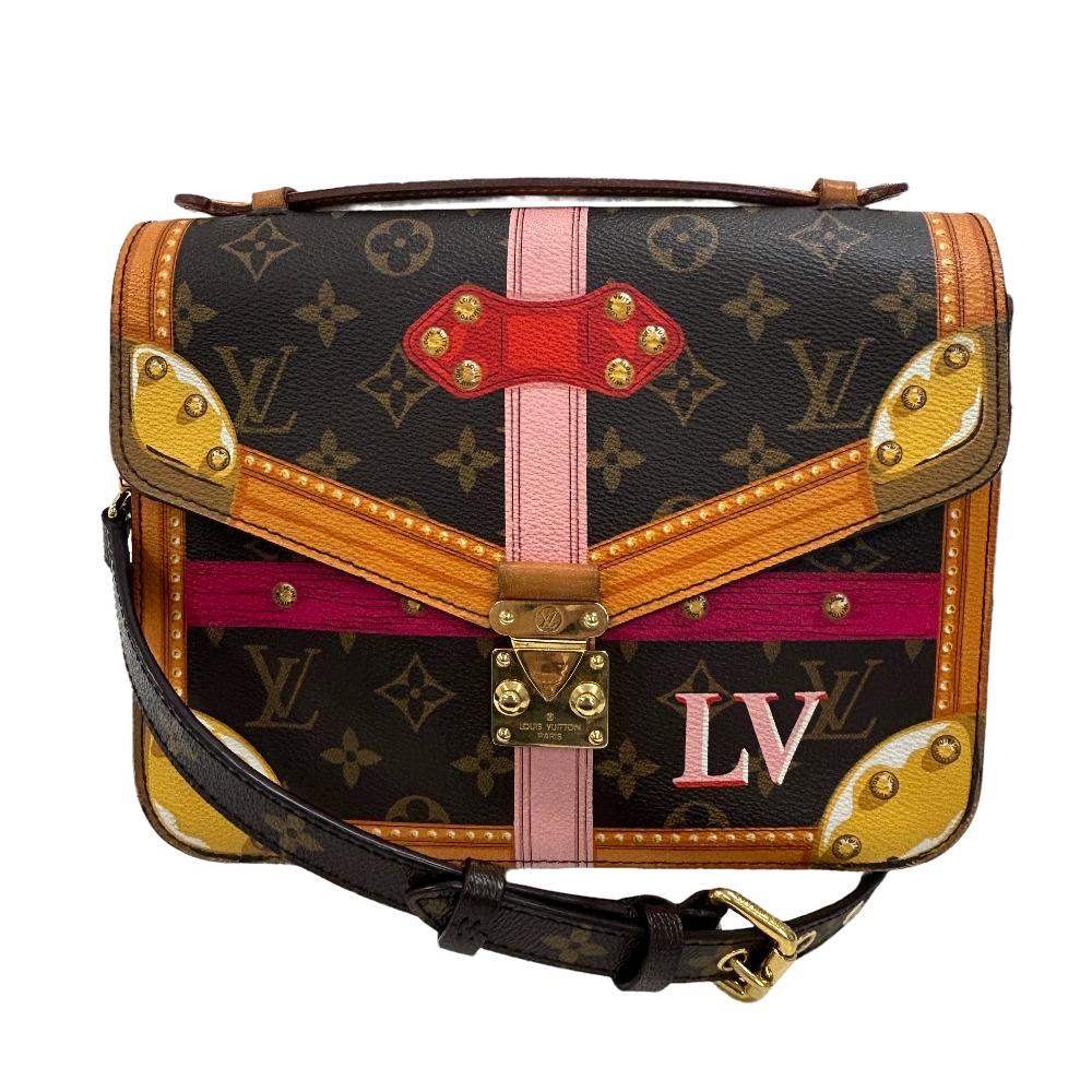 ルイ・ヴィトン 夏バッグ レディース LOUIS VUITTON/ルイヴィトン M43628 サマートランク ポシェット・メティス モノグラム ショルダーバッグ ブラウン レディース