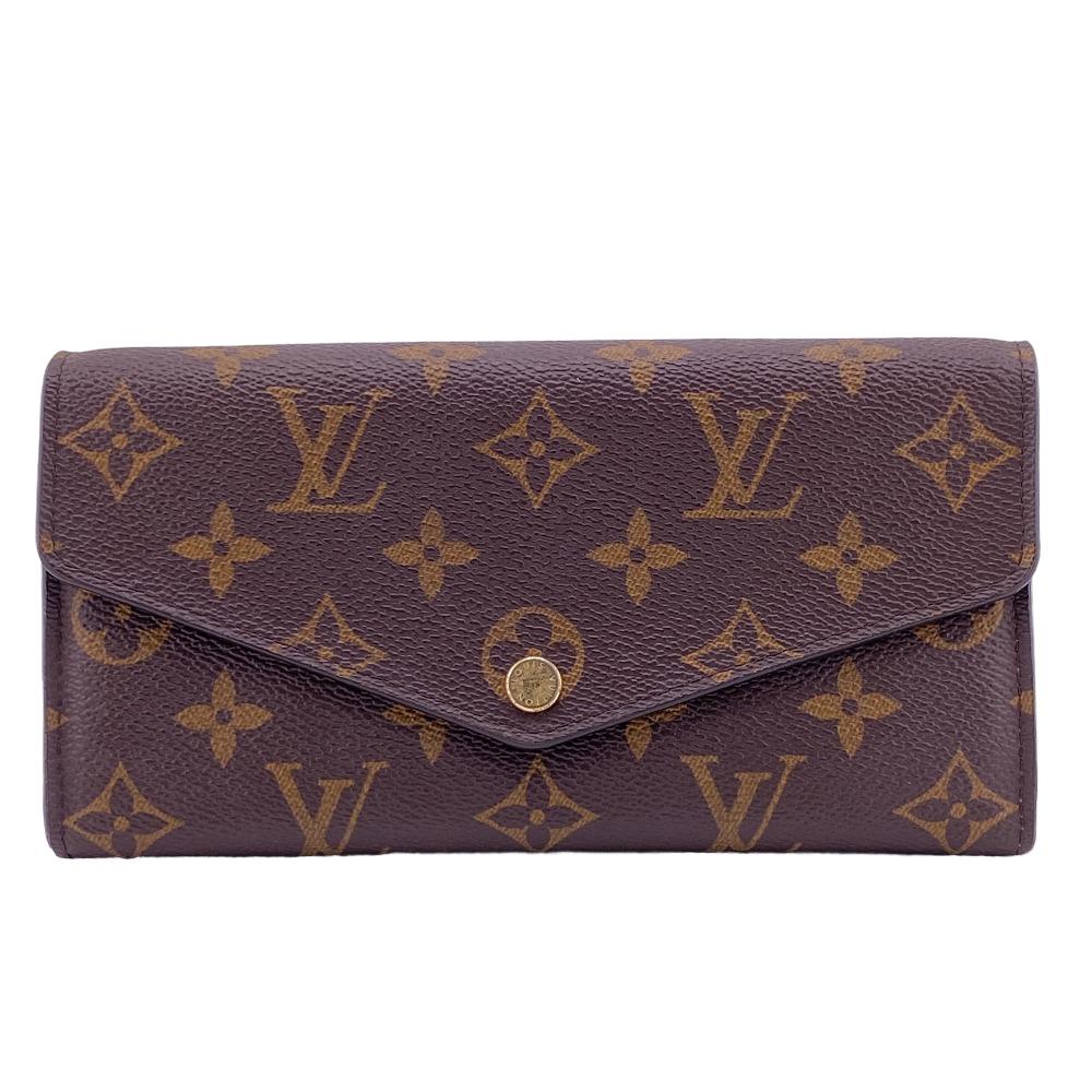 LOUIS VUITTON/ルイヴィトン M62235 ポルトフォイユ サラ モノグラム 長財布 ブラウン レディース