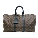 LOUIS VUITTON/ルイヴィトン M56711 キーポルバンドリエール45 モノグラム・マカサー ボストンバッグ ブラウン ユニセックス