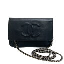 CHANEL/シャネル タイムレスCC 長財布 ブラック レディース