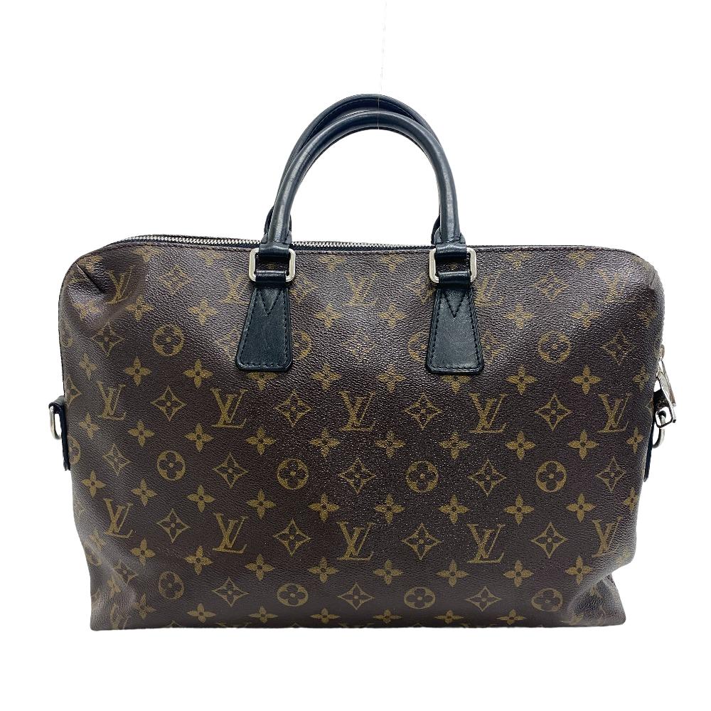 モノグラム LOUIS VUITTON/ルイヴィトン M40868 ポルトドキュマンジュール モノグラム ビジネスバッグ ブラウン メンズ