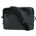 LOUIS VUITTON/ルイヴィトン N40088 トロカデロ メッセンジャーMM ダミエ グラフィット ショルダーバッグ ブラック メンズ