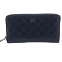 グッチ 長財布（メンズ） GUCCI/グッチ 473928 ラウンドジップウォレット グッチシマ 長財布 ブラック メンズ