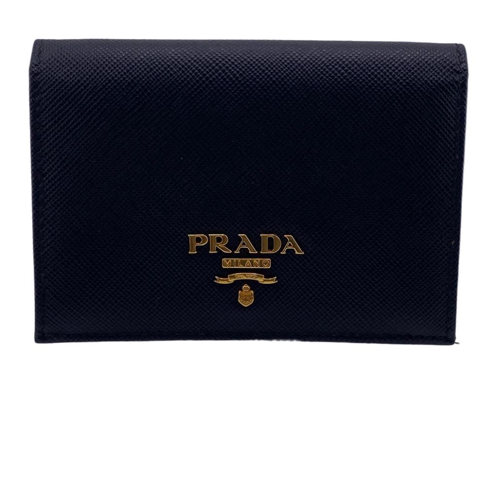 プラダ 二つ折り財布 レディース PRADA/プラダ 二つ折り財布 カードケース ブラック レディース