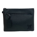 LOUIS VUITTON/ルイヴィトン M69837 アエログラム ポシェット クラッチバッグ ブラック メンズ